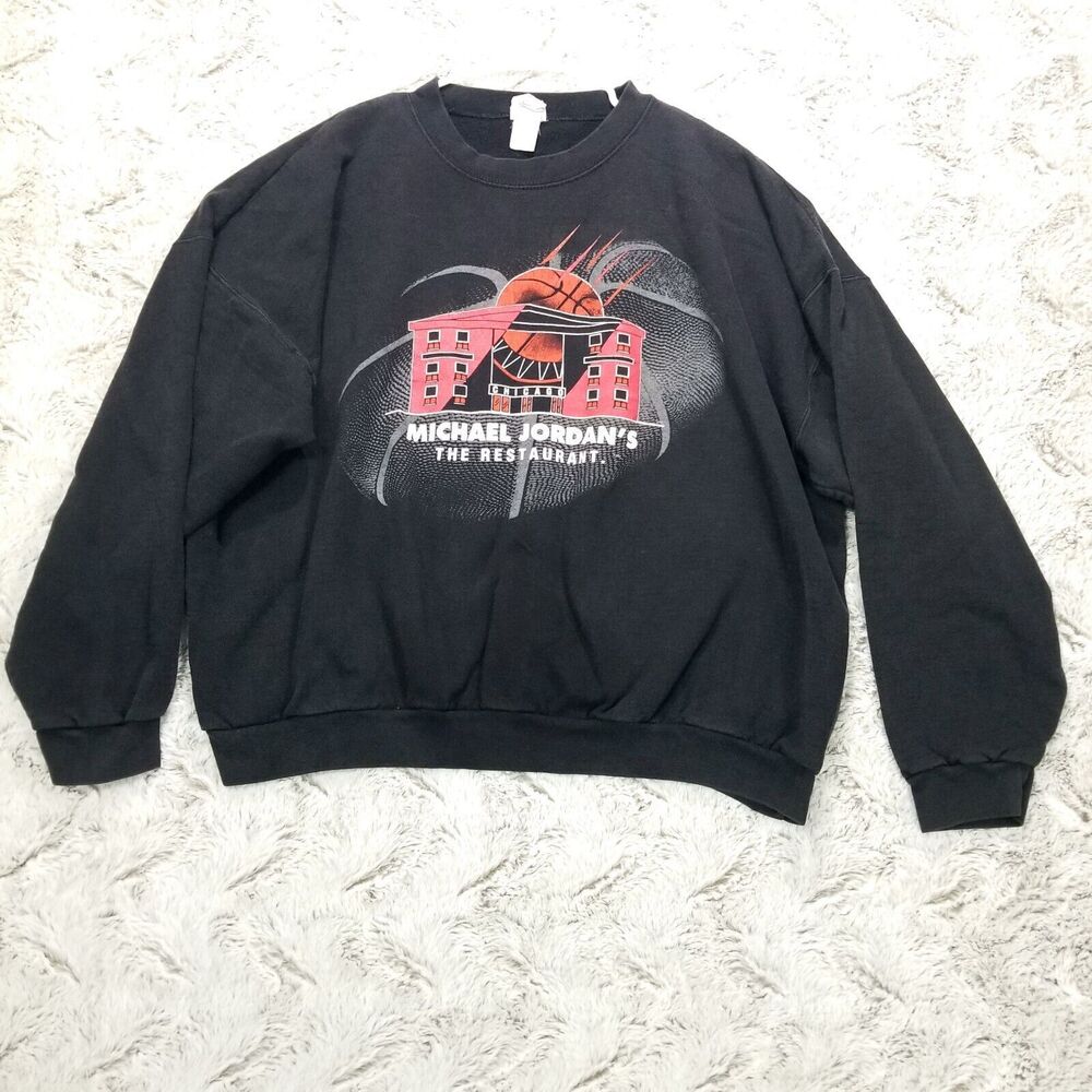 Vintage Nike Air Jordan Crewneck Sweatshirt Mens Fleece VTG Chicago Bulls USA M